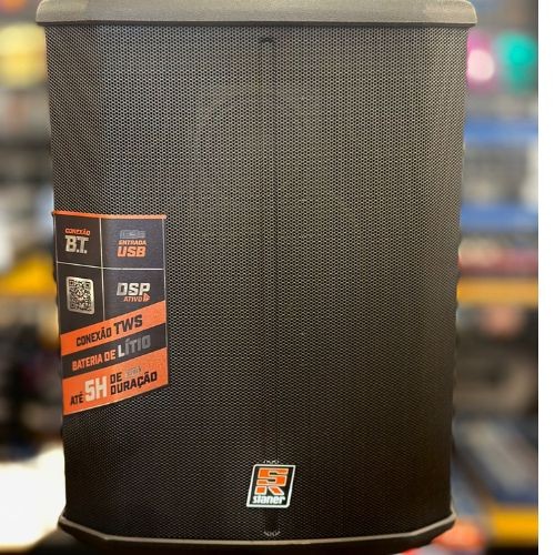 Caixa Ativa Staner Sr65m Compacta 65w Bluetooth Tws Com Bateria 