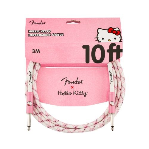 Cabo Fender® x Hello Kitty® White/pink Cabo P10 P10 3m 