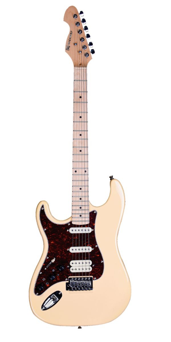 Guitarra Michael Rocker Gms250 lh cr Canhota Cream Com Efeitos 