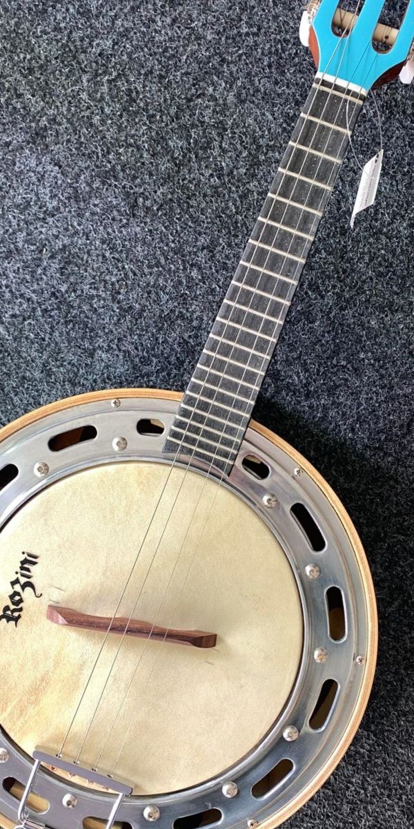 Banjo Rozini Rj11.el.az Color Azul Caixa Larga Elétrico Passivo 
