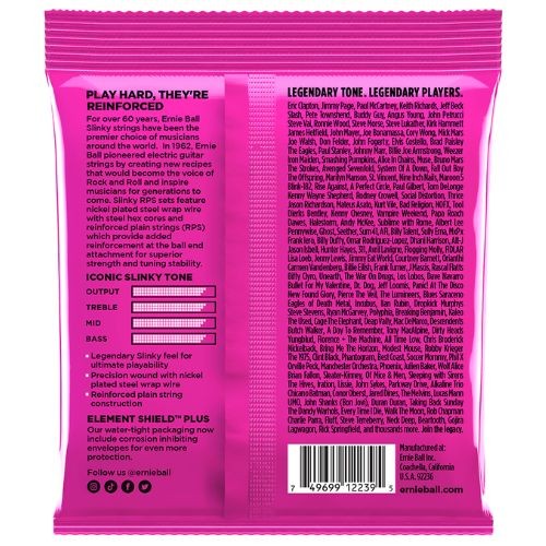 Encordoamento Ernie Ball P02239 Super Slinky Rps 009–042 Níquel Para Guitarra 