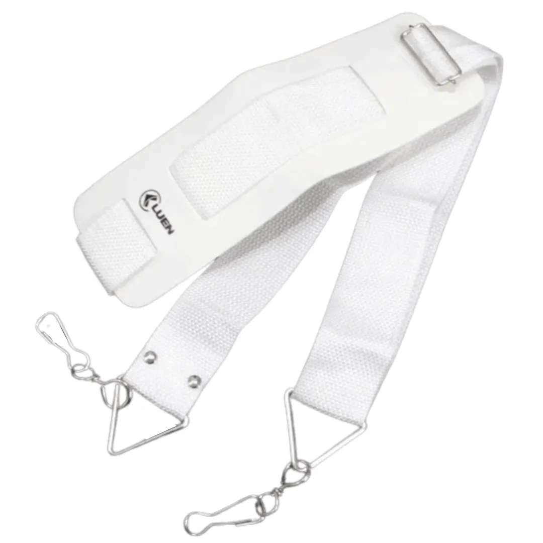 Correia Talabarte Simples 2 Ganchos Branco Percussão Luen 