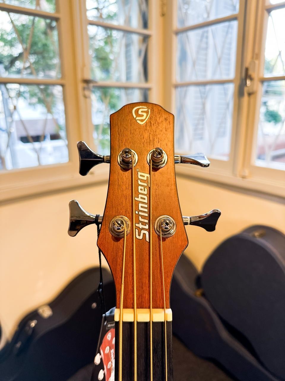 Baixolão 4 Cordas Strinberg Sb-240c Natural Fosco