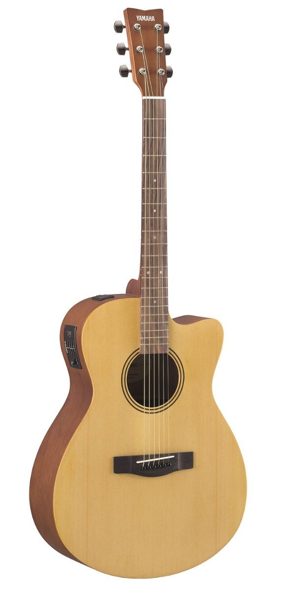 Violão Eletroacústico Yamaha Fsx400c ns Natural Satin Aço Cutaway Concert Com Afinador 