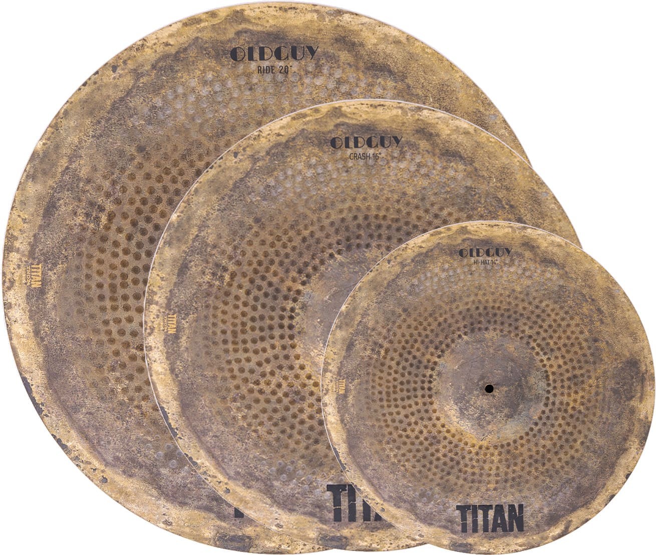 Kit de Pratos Titan Old Guy Tnok340 14' 16' 20' 
