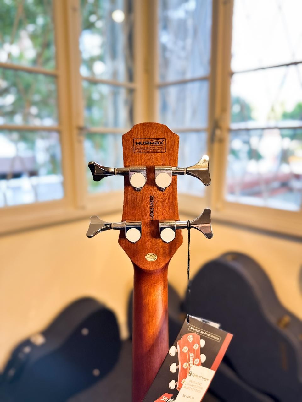 Baixolão 4 Cordas Strinberg Sb-240c Natural Fosco