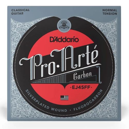 Encordoamento Violão Nylon D’addario Ej45ff Pro-arté Carbon Tensão Normal 