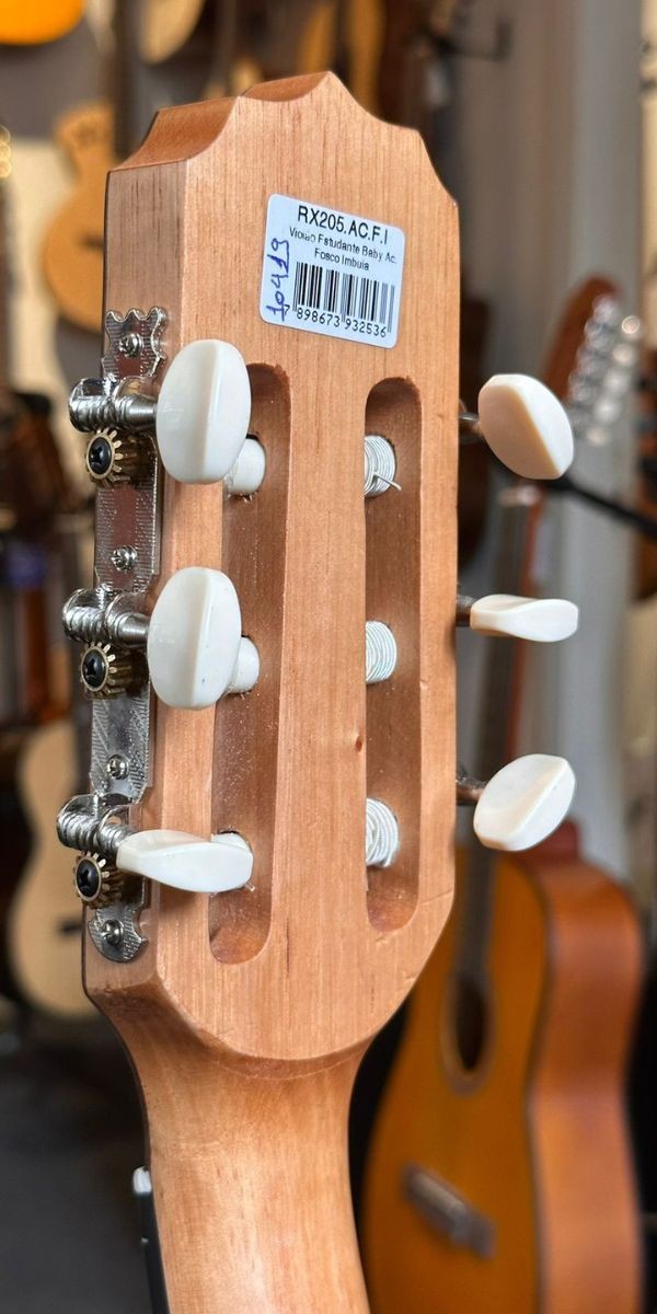 Violão Rozini Estudante Baby Nylon Acustico Rx205 Acn Natural Satin 