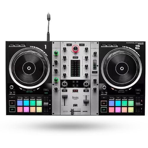 Controladora dj Hercules Djcontrol Inpulse 500 Serato dj Lite Djuced Com Placa de Som 